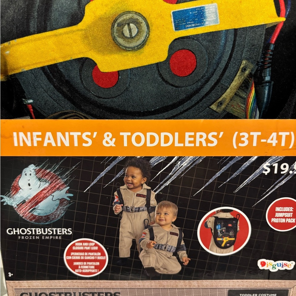 Toddler Halloween Costume GHOSTBUSTERS-Size 3T/4T NEW